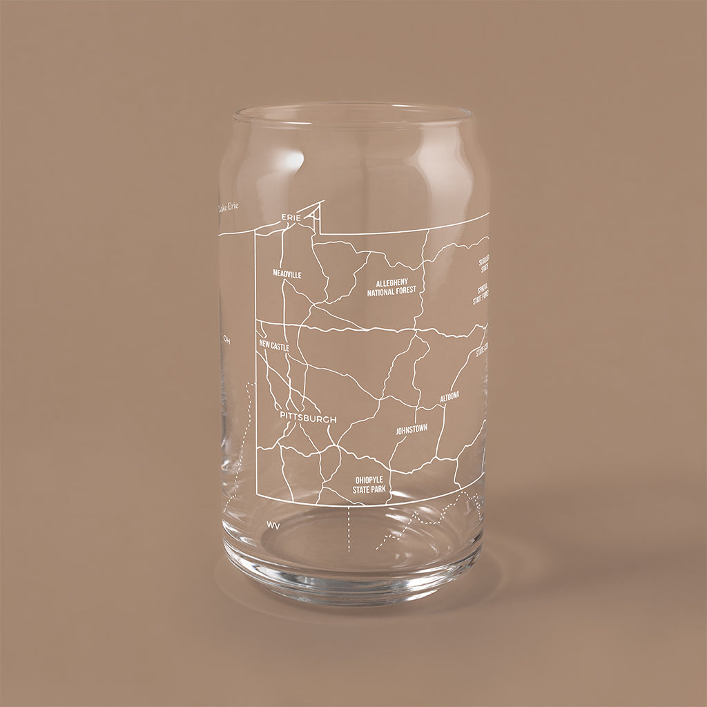 THE CAN - Pennsylvania State Map, 16oz