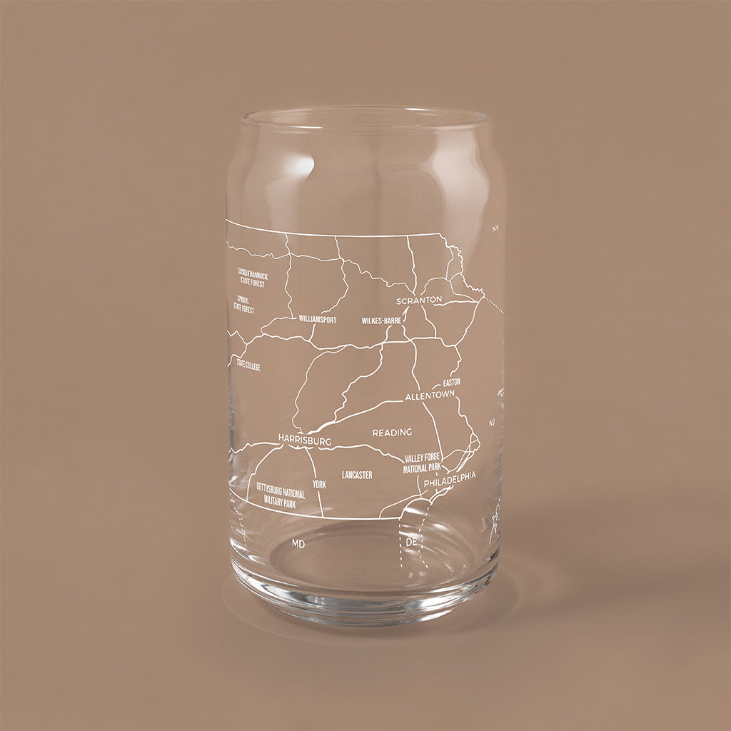 THE CAN - Pennsylvania State Map, 16oz